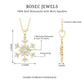 Certified Moissanite Snowflake Pendant Necklace for Women