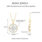 Simple Moissanite Flower Pendant with Halo