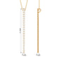 Certified Moissanite Bar Dangle Pendant