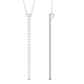 Certified Moissanite Bar Dangle Pendant