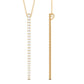 Certified Moissanite Bar Dangle Pendant