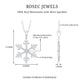 Certified Moissanite Frozen Snowflake Pendant Necklace