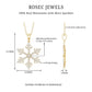 Certified Moissanite Frozen Snowflake Pendant Necklace