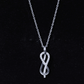 Minimal Moissanite Infinity Knot Pendant Necklace