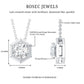 Certified Moissanite Solitaire Hexagonal Pendant
