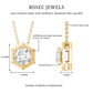 Certified Moissanite Solitaire Hexagonal Pendant