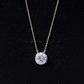 2 Carat Certified Moissanite Solitaire Necklace in Bezel Setting