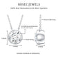 2 Carat Certified Moissanite Solitaire Necklace in Bezel Setting