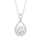 0.9 Carat Solitaire Moissanite Infinity Pendant with Certificate