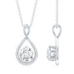 0.9 Carat Solitaire Moissanite Infinity Pendant with Certificate