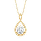 0.9 Carat Solitaire Moissanite Infinity Pendant with Certificate