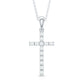 Certified Moissanite Cross Pendant Necklace for Women