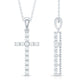 Certified Moissanite Cross Pendant Necklace for Women