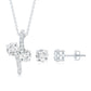 Certified Moissanite Minimal Jewelry Set