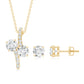 Certified Moissanite Minimal Jewelry Set
