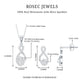 Certified 0.9 Carat Moissanite Infinity Necklace and Earring Set