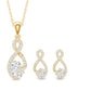 Certified 0.9 Carat Moissanite Infinity Necklace and Earring Set