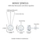 Simple Moissanite Solitaire Jewelry Set in Bezel Setting