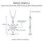 Diamond Snowflake Pendant Necklace for Women
