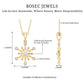 Diamond Snowflake Pendant Necklace for Women