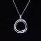 Certified Diamond Eternity Circle Necklace For Her