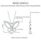 Diamond Butterfly Pendant Necklace For Women