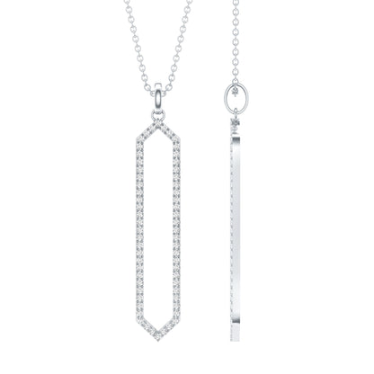 Collar Geométrico de Diamantes Certificados para Mujer
