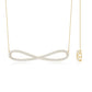 Diamond Sideway Infinity Pendant Necklace