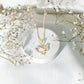 Diamond Heart and Music Note Necklace