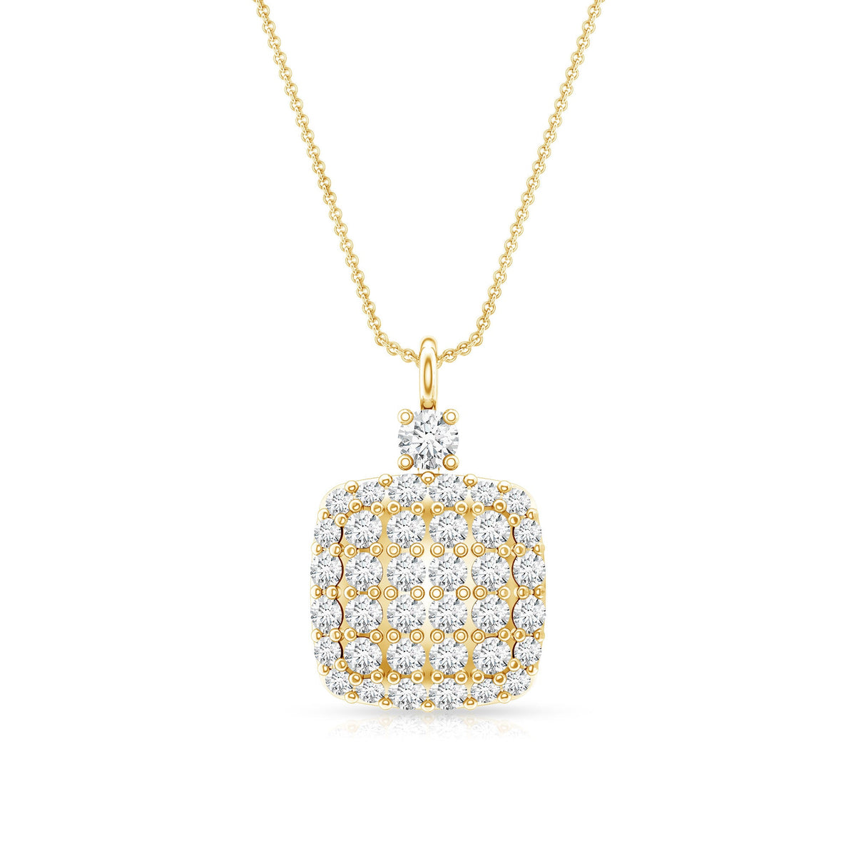 Certified Brilliant Cut Diamond Pendant Necklace
