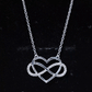 Certified Diamond Infinity Heart Necklace