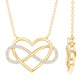 Certified Diamond Infinity Heart Necklace