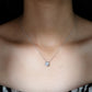 1 Carat Moissanite Solitaire Necklace in Bezel Setting