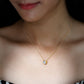 1 Carat Moissanite Solitaire Necklace in Bezel Setting