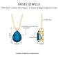 1.75 Carat London Blue Topaz Solitaire Teardrop Necklace With Chain