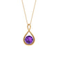 Colgante de Infinito de Amatista Real de 1,2 CT