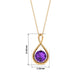 Colgante de Infinito de Amatista Real de 1,2 CT