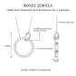 Natural Diamond Eternity Necklace for Women