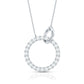 Natural Diamond Eternity Necklace for Women
