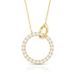 Natural Diamond Eternity Necklace for Women