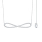 Diamond Sideway Infinity Pendant Necklace