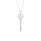 Vintage Style Diamond Key Necklace For Women