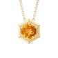 Colgante hexagonal de citrino natural de 1,2 quilates