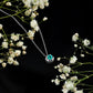 0.4 Carat Solitaire Emerald Hexagon Pendant Necklace