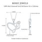 Diamond Heart and Music Note Necklace