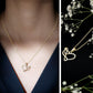 Diamond Heart and Music Note Necklace