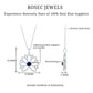 Real Blue Sapphire Lotus Flower Necklace with Chain