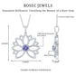 Bezel Set Tanzanite Lotus Flower Pendant Necklace