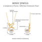 Real Freshwater Pearl and Diamond XO Necklace