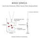 Lab Grown Ruby and Diamond Necklace with Letter S